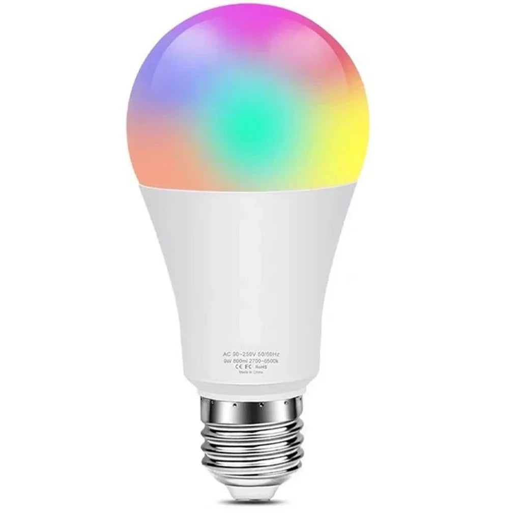 Lâmpada E27 Tuya 10W com consumo energético eficiente