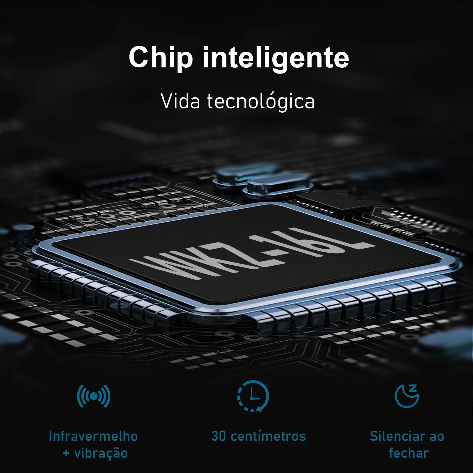 Lixeira Inteligente Abertura e Fechamento Automática com Sensor 3D - A Higiene e a Tecnologia ao seu alcance!