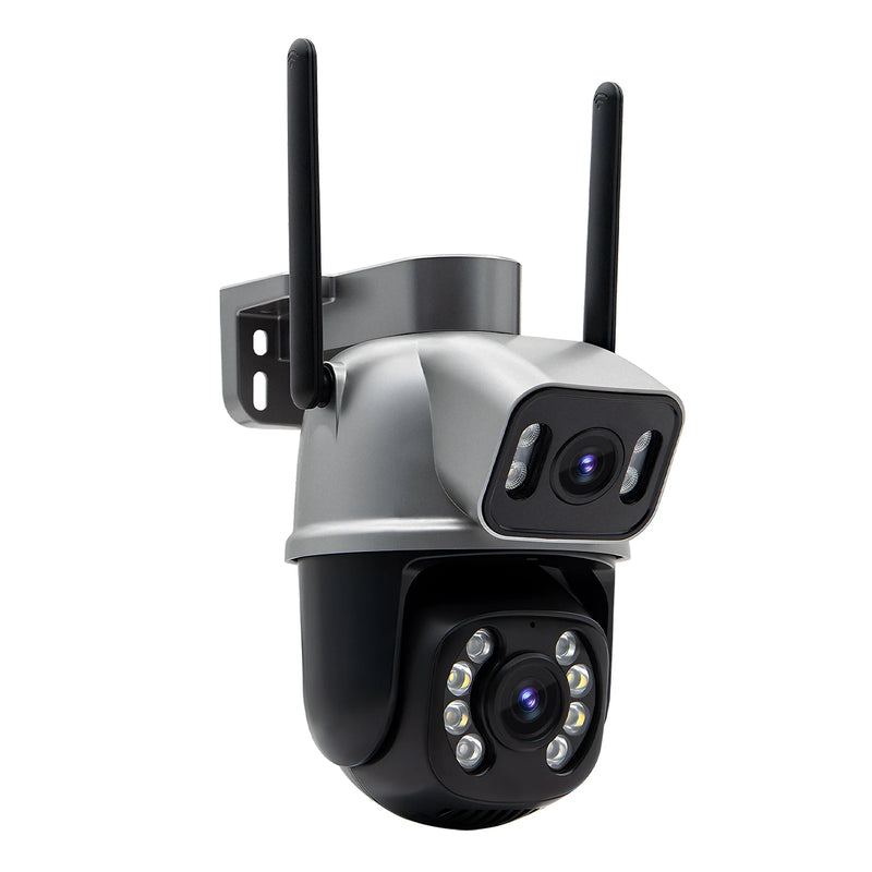 Câmera de Segurança Inteligente HD, 4K, WI-FI - Coibeu A28B – Proteção Completa 360° com Visão Dupla