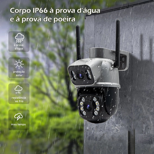 Câmera de Segurança Coibeu A28B 4K Wi-Fi com visão 360°