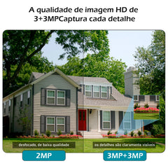 Câmera de Segurança COIBEU A38 6MP WiFi com visão noturna