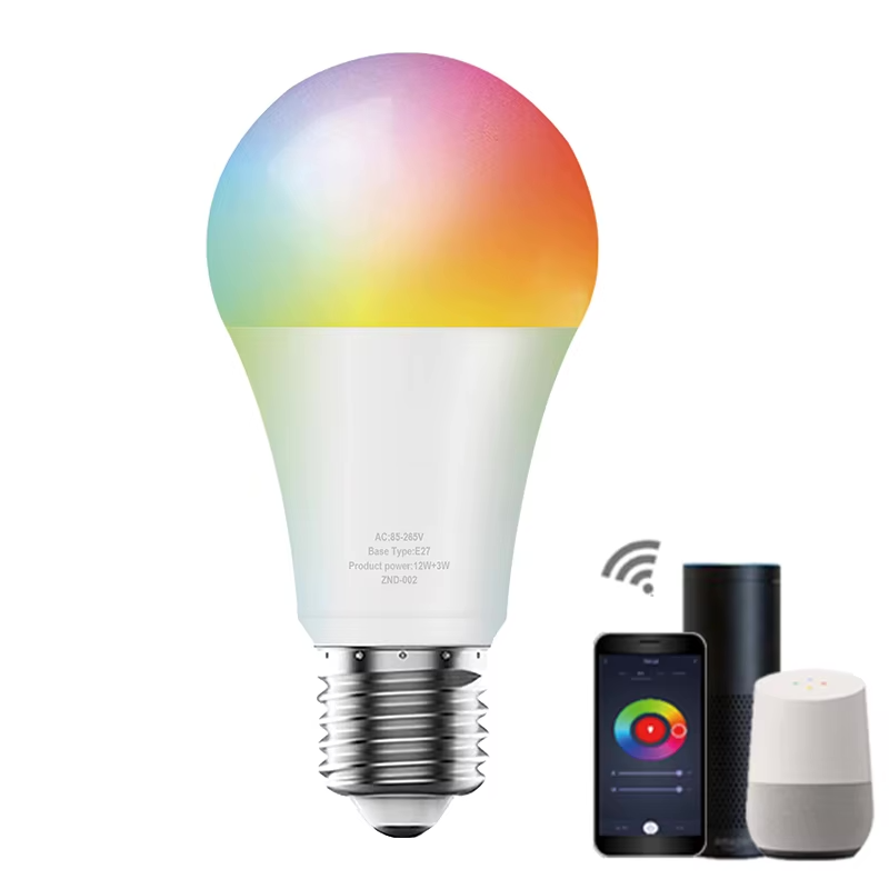 Lâmpada Inteligente Bluetooth 15W (110v e 220v), RGB 16 Milhões de Cores, Integrada com Alexa e Google Home